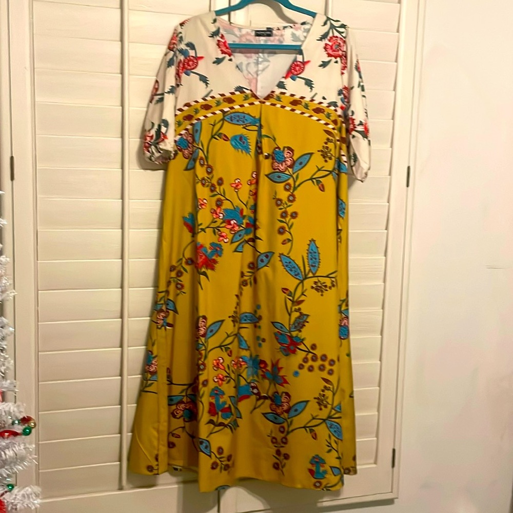 NoraCora Floral Midi A line Flowy Dress